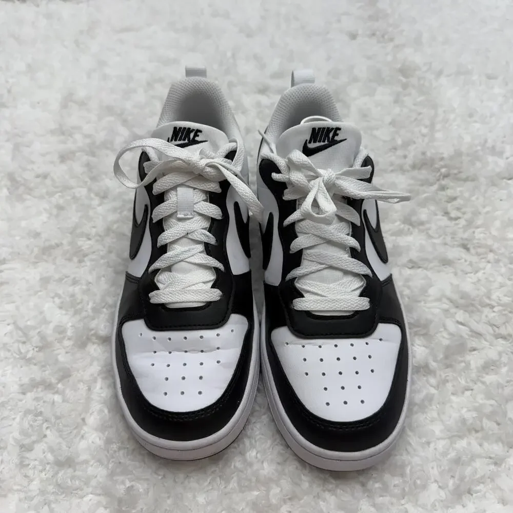 Nike Big Kids Court Borough Low Recraft Shoes‎ DV5456-131 Black White Youth 5.5